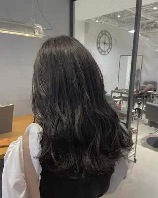 セミロング カラー 暖色カラー🍊 ボブ🌿顔周りcutのヘアスタイル