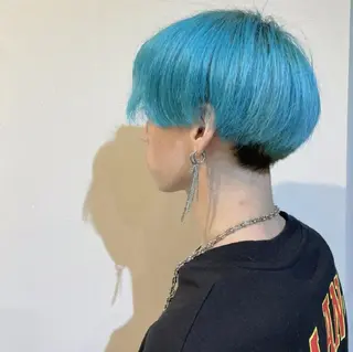 ショート カラー メンズ iss所属・メンズ/パーマ特化 /波巻き/林洋平のヘアスタイル