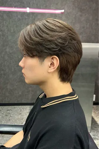 ショート カラー メンズ メンズスタイリスト 前田雄輝のヘアスタイル