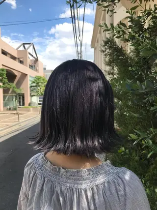 ショート カラー a-o横浜所属・色落ちまでキレイに！ ！女性サロンのヘアスタイル