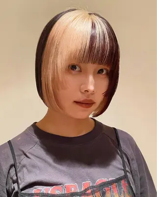 ショート カラー mito.ボブ/ ショート　みなよのヘアスタイル