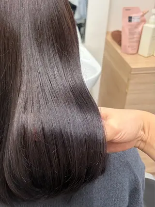 ロング カラー パーマ let’s所属・透明感／髪質改善 ／ りかのヘアスタイル