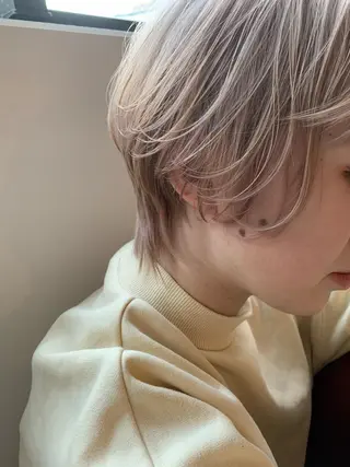 ショート カラー amy.所属・メンズカットパーマ/ ブリーチ高柳将太のヘアスタイル