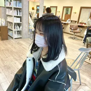 ミディアム カラー ヘアアレンジ 🫧ヒシダアキ /taboo🫧のヘアスタイル