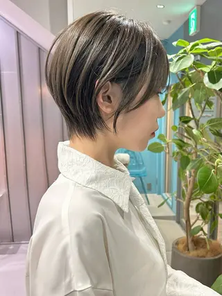 ショート カラー urara/ショート /透明感カラーのヘアスタイル