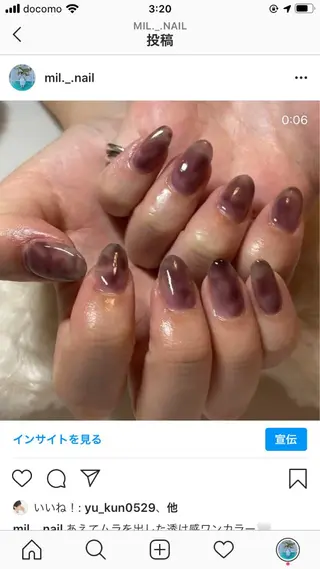 ネイル ﾐﾙﾌｨｰﾕ /Tomoeのネイルデザイン