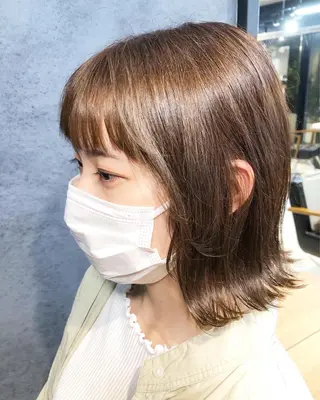 ミディアム カラー ヘアアレンジ ainico+所属・メンズ特化✂️栗原 侑也のヘアスタイル