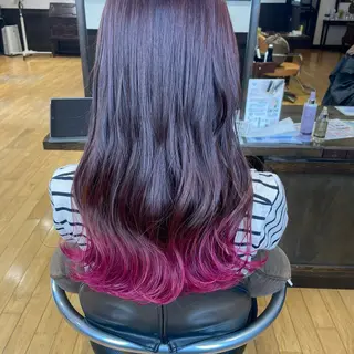 セミロング 赤み消しカラー 🩵かりんのヘアスタイル