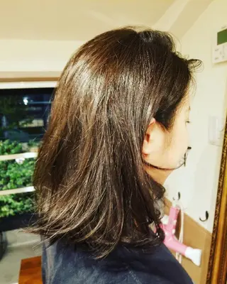 セミロング カラー spa hair  ark 富井直美のヘアスタイル