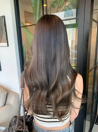 ロング カラー ベージュカラー🌿 新潟駅/青木結月のヘアスタイル