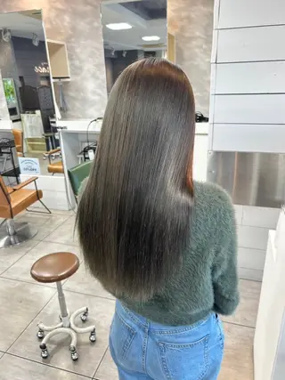 ロング 縮毛矯正✖髪質改善 仁木伸明のヘアスタイル