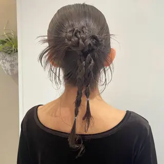 カラー ヘアアレンジ 🏳️‍⚧️艶カラー /アレンジ🎀くるみのヘアスタイル