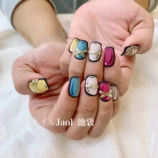 ミディアム nail jaol池袋店所属・ネイルJaol 池袋のネイルデザイン
