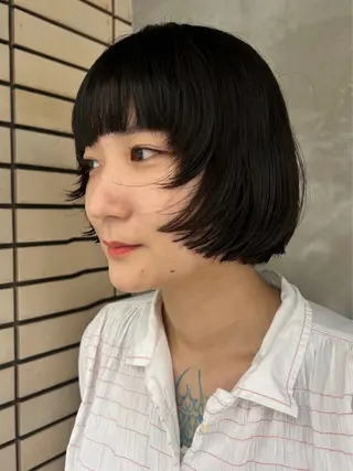 ショート デザインカット/ パーマ/nanaのヘアスタイル