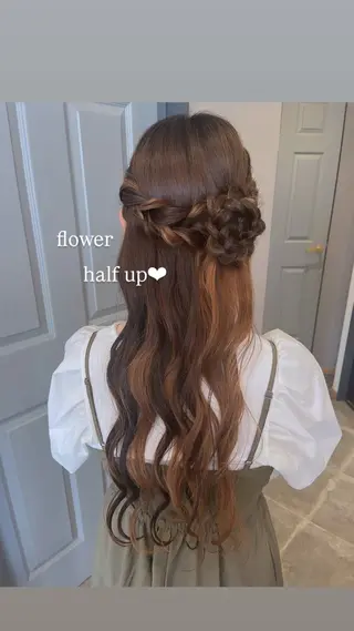 ロング 緒方 つばさのヘアスタイル