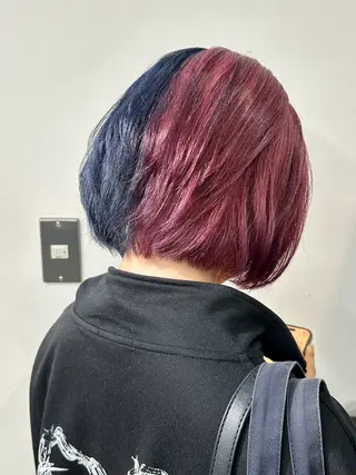 カラー ブリーチなしWカラー 美髪/透明感/ユウゴのヘアスタイル