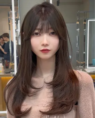 ミディアム カラー 【美髪矯正】 吉村　清志のヘアスタイル