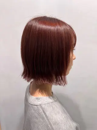 ショート レイヤー/小顔矯正 透明感カラー✨生真のヘアスタイル