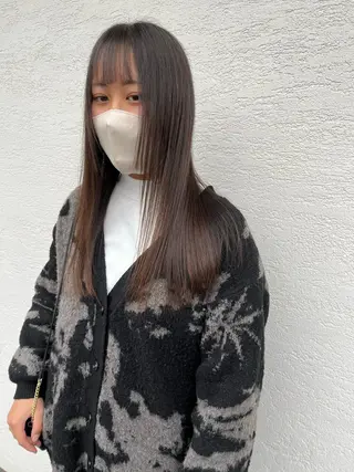 セミロング ヘアアレンジ ちひろ /似合わせカラーのヘアスタイル