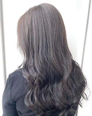 ロング 髪質改善 赤み消しカラー山本のヘアスタイル