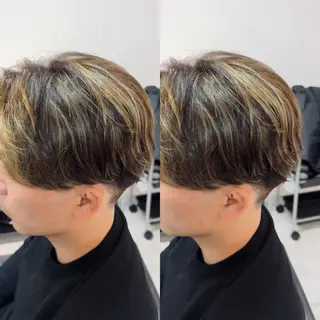 ショート カラー メンズ Men's salon ANSWER所属・ANSER スズカ 🦋メンズカットのヘアスタイル