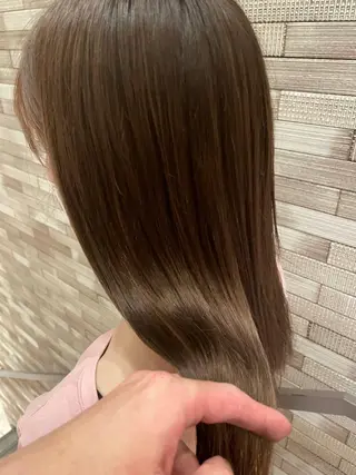 セミロング カラー ブリーチ/透明感カラ ー/Shori/店長のヘアスタイル