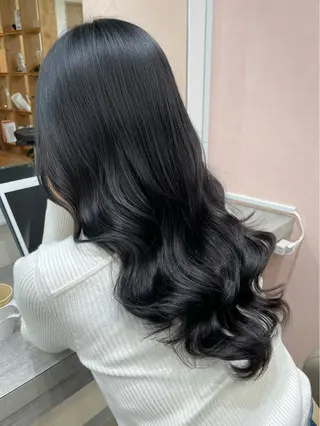 ロング パーマ 韓国風パーマ/ヘア セット/店長みづきのヘアスタイル