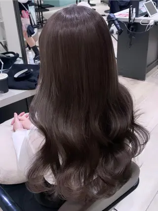 ロング カラー 💎銀座.大人可愛い 🩶上品ヘア💎のヘアスタイル