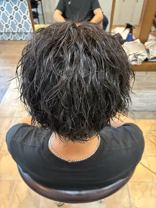 ショート パーマ メンズ Cecil hair JR尼崎店所属・JR尼崎店 村田 優真のヘアスタイル