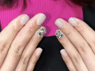 ネイル Shis_🦄shi 韓国風キラキラネイルのネイルデザイン