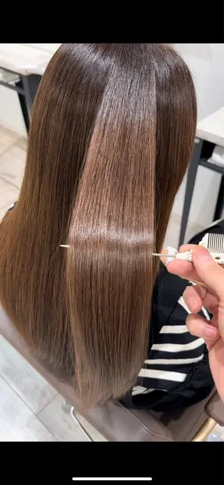 ロング カラー ブリーチ⏳艶カラー Natsukiのヘアスタイル