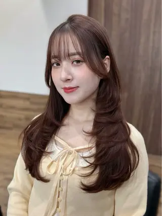 ロング カラー Happiness CLOVER八木店所属・石井 陽海のヘアスタイル