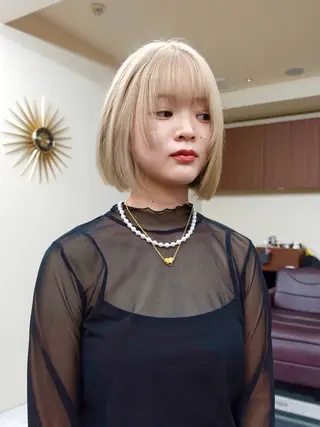 ショート カラー レイヤー専門家 ダブルカラー修のヘアスタイル