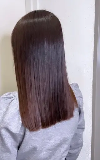 ロング 縮毛矯正ヘアアレンジ 🌸三輪知優🌸のヘアスタイル