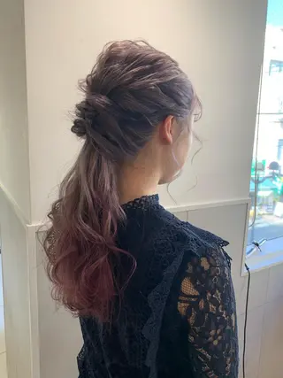 ロング カラー ヘアアレンジ 髪質改善period.所属・いしかわまい🎀 髪質改善特価サロンのヘアスタイル