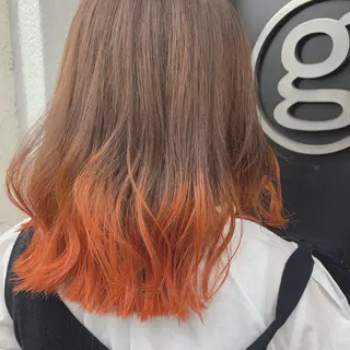 セミロング カラー 萌花　moeka /韓国/レイヤーのヘアスタイル