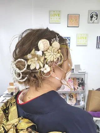 ミディアム カラー ヘアアレンジ ナカシマ  アユミのヘアスタイル