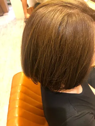 ミディアム カラー 髪質改善 十河　勇作のヘアスタイル