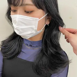 ロング カラー ヘアアレンジ maoブリーチ無し 似合わせカラーのヘアスタイル