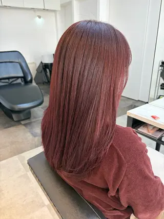 セミロング カラー 🥀韓国ヘア🥀 宮津真菜のヘアスタイル