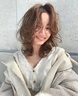 ミディアム パーマ 似合わせショート kengoのヘアスタイル