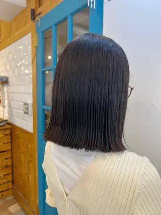 ミディアム カラー KANA/ボブ/ インナーカラー/艶髪のヘアスタイル