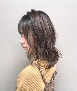 ミディアム パーマ ヘアアレンジ 💖うる艶カラー💖 モデル募集💖のヘアスタイル
