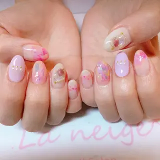 ネイル La neige* yuki 🥯🍑のネイルデザイン