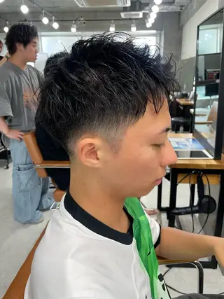 ショート メンズ メンズモテパーマ💙 fuwaのヘアスタイル