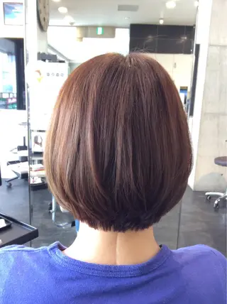 ショート ボブスタイル/ 透明感カラー/八幡のヘアスタイル