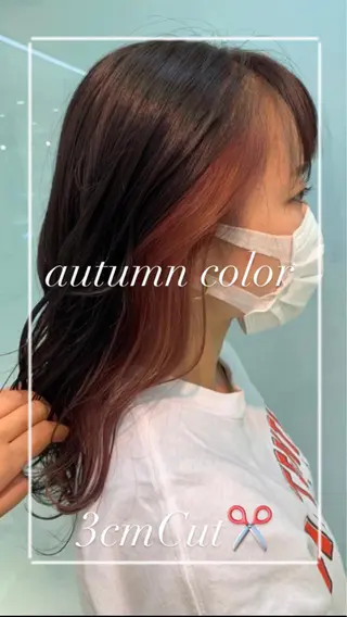 ロング カラー 艶質改善/縮毛矯正 ササキナツミのヘアスタイル