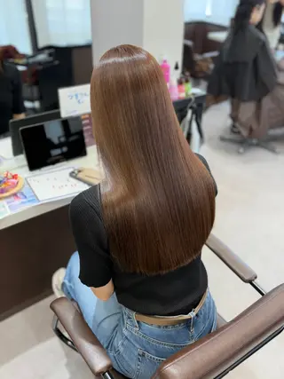 ロング カラー 韓国×髪質改善カラー 💎hinaのヘアスタイル