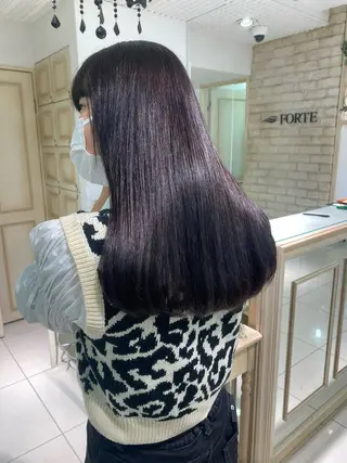 ロング カラー ヘアアレンジ 透明感カラー ai🫧🪞のヘアスタイル