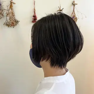 ショート マンツーマン 縮毛矯正/マユコのヘアスタイル